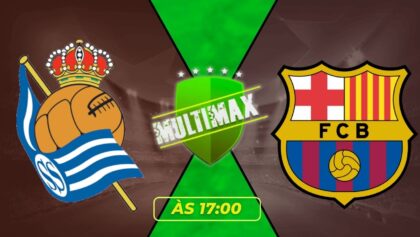 Assistir Real Sociedad x Barcelona Futemax AO VIVO Online HD 18/01/2026 no celular e PC